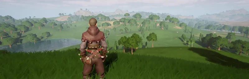 A wide grassland overlook